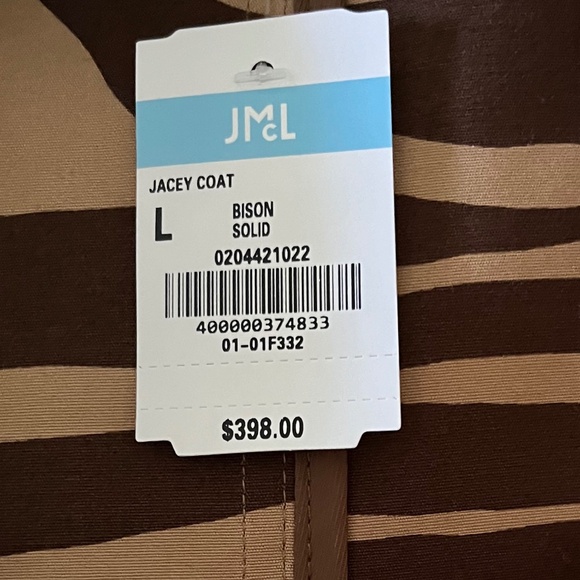 NWOT J. McLaughlin Jacey Jacket in Bison Brown, Size L - Picture 11 of 12